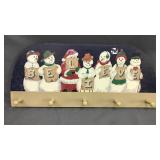 Believe Snowman Wall Coat Hanger