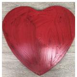 Large Red Concrete Heart Stepping Stone