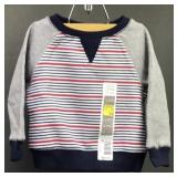 New Sweatshirt Sz 12mos Grey W/ Stripes