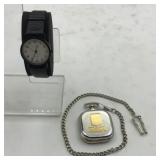 2 Working Quartz Watches - New Batteries -1 Pocket