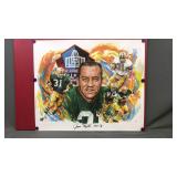 Lithograph John Taylor Nfl Hall Of Famer Creases &