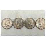 3 Bicentennial & (1) 1974  Jfk Half Dollar Coins