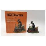 Dept 56 Halloween Snow Village Fire Burn &