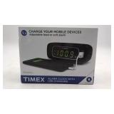 Niob Timex Alarm Clock W/ Usb Charging - Works