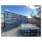 STEEL STACKABLE RACKING (50 RACKS WITH APPROX 200 LEGS)