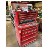 CRAFTSMAN 7 DRAWER TOP AND 5 DRAWER ROLLING BOTTOM