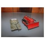 Army Tank & Bulldozer Dinky Toys