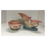 Hull orchid double handled jardiniere planter and