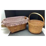 Longaberger 1993 Fruit Basket with Protector and