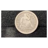 1850-O Seated Liberty Silver Half Dime
