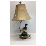 Vintage Duck Sportsman lamp approximately 32