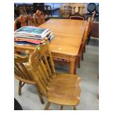 EXTENSION TABLE 64"X38" & 4 CHAIRS, 2 OTHER