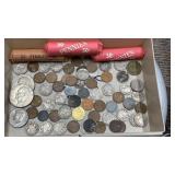 Mixed US & World Coins: Buffalo Nickels, (3)