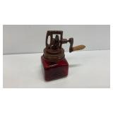 Antique 1922 Ruby Red Daley Butter Churn.