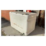 Fiberglass water tank with spigot, 56x40x32