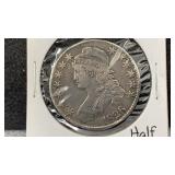 1826 Silver Capped Bust Half Dollar