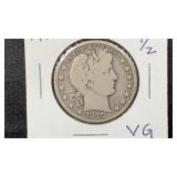 1915-D Barber Half Dollar