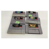 6 Super Nintendo games