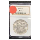 1885-O Morgan Silver Dollar NGC MS63