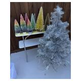 Bottlebrush Christmas Trees; Silver Christmas Tree