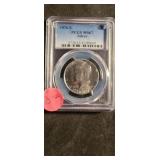 1967 Silver  Kennedy Half Dollar--graded Ms67