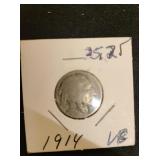 1914 Buffalo Nickle--vg