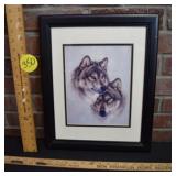 Wolves Portrait Framed