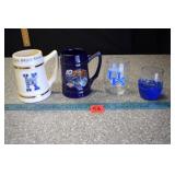 UK Mugs and a Glass, Makers Mark Glass