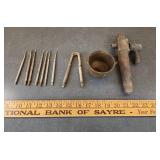 Nutcracker, Nut Picks, Miniature Cast Iron