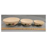 3 piece set of Hall/ McCoy bowls