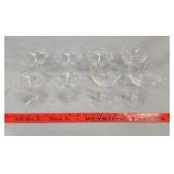 (8) Martini/Wine Glasses- Clear Glass