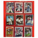 (9) Card lot of Current MLB Super Stars