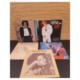 (5) Vinyl Records- Michael Jackson, Diana Ross,