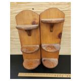 Pair of Shelves with Birds eye maple - 22" long