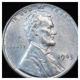 1943 Steel Lincoln Wheat Cent - BU