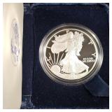 2005-W Proof Silver Eagle with OGP and COA