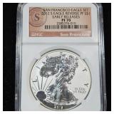 2012-S Reverse Proof Silver Eagle - NGC PF70