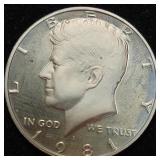 1981-S Kennedy Half Dollar Proof - BU GEM