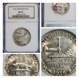 1936 Wisconsin Commemorative Half MS65 NGC GEM