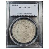 1901-S Morgan Dollar - PCGS VG08 Morgan