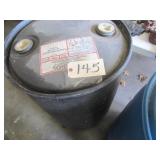 black 55 gal plastic barrel