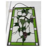 Stain glass grape hanger, one side of hanging