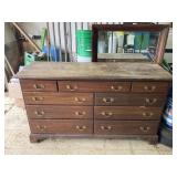 Large dresser & mirror, approximately 3ft x 4ft