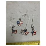 4 patriotic charms