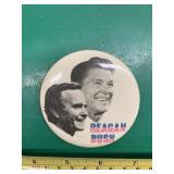 Vintage Reagan/Bush Policial Pin