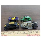 3 Volkswagen and a dune buggy,