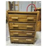 Custom Yellow Pine Dresser with Mirror