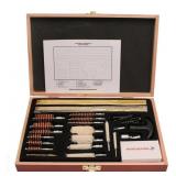 42 PC WINCHESTER DELUXE GUN CLEANING KIT WOOD CASE