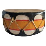 SIGNED NATIVE AMERICAN PUEBLO COCHITI DRUM