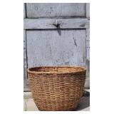 VERY LARGE EARLY WOVEN BASKET